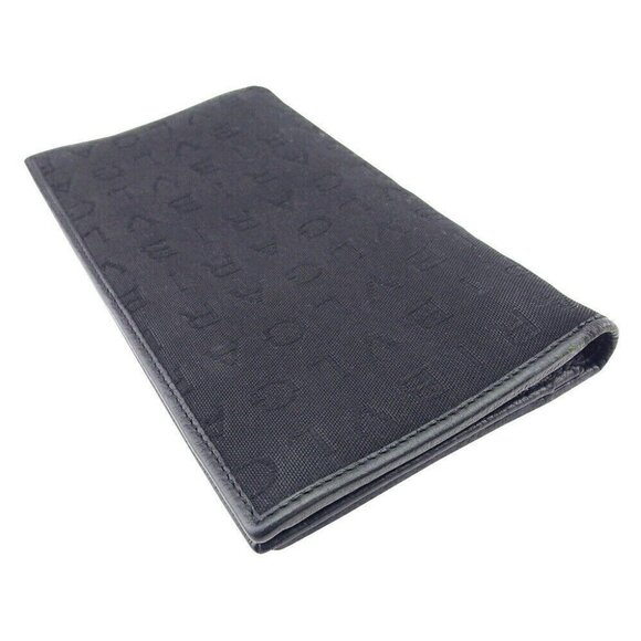 BVLGARI Long Wallet Logo Mania Canvas x Leather Authentic USED - Picture 5 of 12